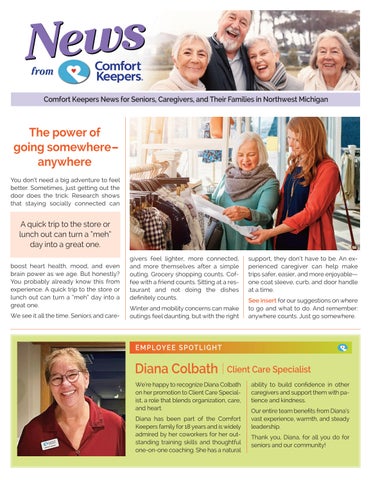 Comfort Keepers Newsletter Spring 2026
