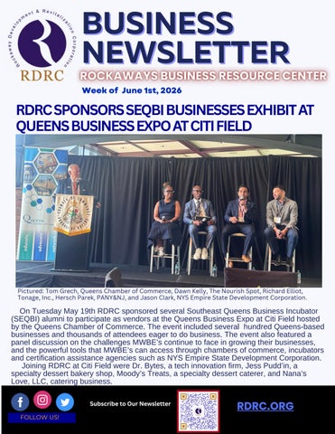 RBRC June 1, 2026 Newsletter