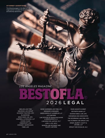 Best of L.A. Legal 2026