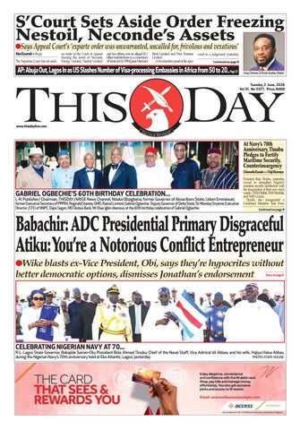 TUESDAY 2ND JUNE 2026