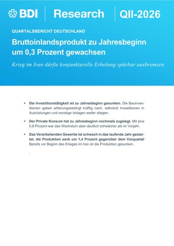 Quartalsbericht Deutschland QII-2026