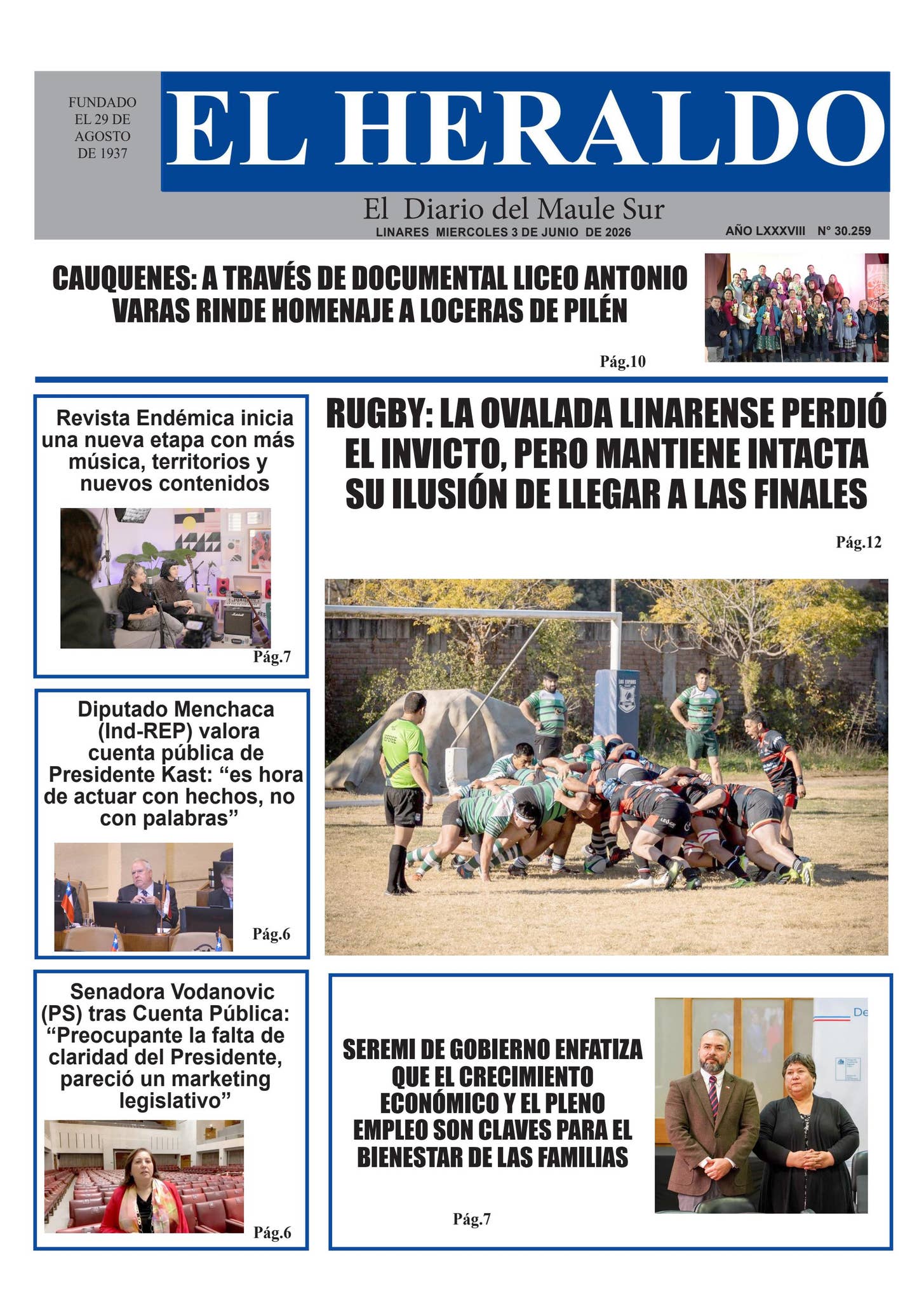 Miercoles 03 de junio 2026