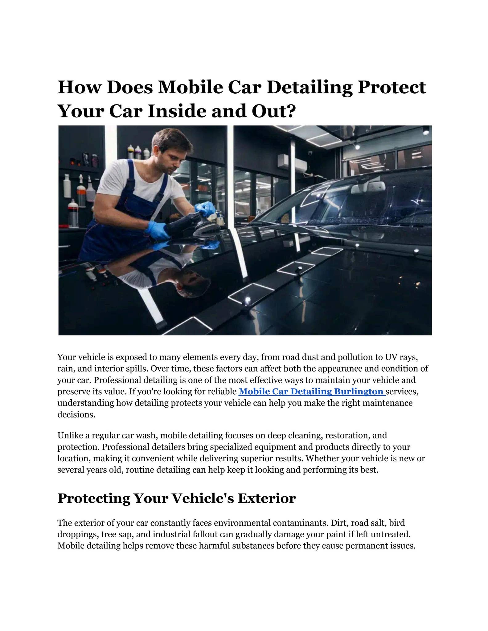 How Does Mobile Car Detailing Protect Your Car Inside and Out? by Adam ...