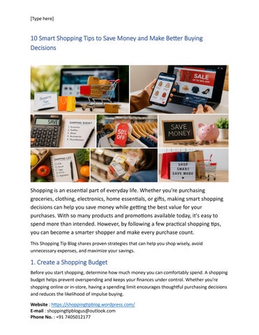 Shopping Tip Blog: Smart Ways to Save More on Every Purchase