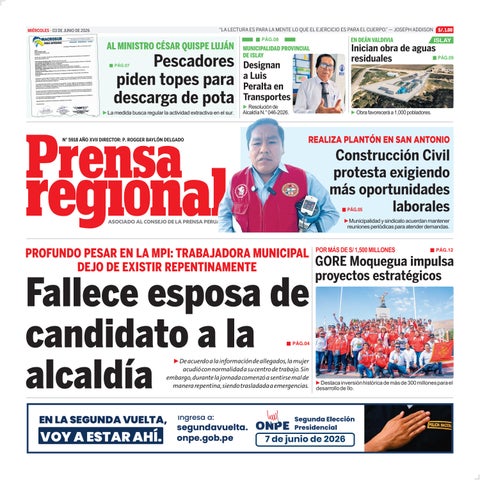 La Prensa Regional – Miércoles 03 de junio de 2026