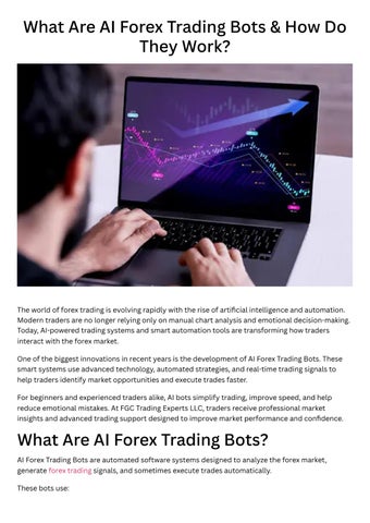 What Are AI Forex Trading Bots & How Do They Work?