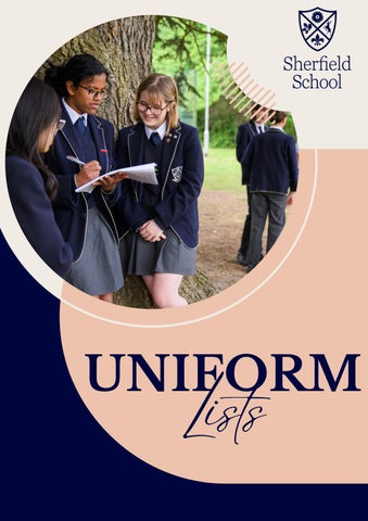 Sherfield School - Uniform List