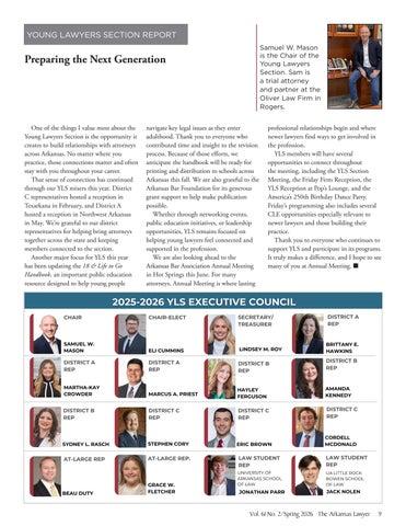 The Arkansas Lawyer 春季 2026 第 11 页