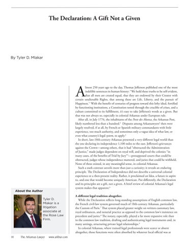 The Arkansas Lawyer 春季 2026 第 16 页