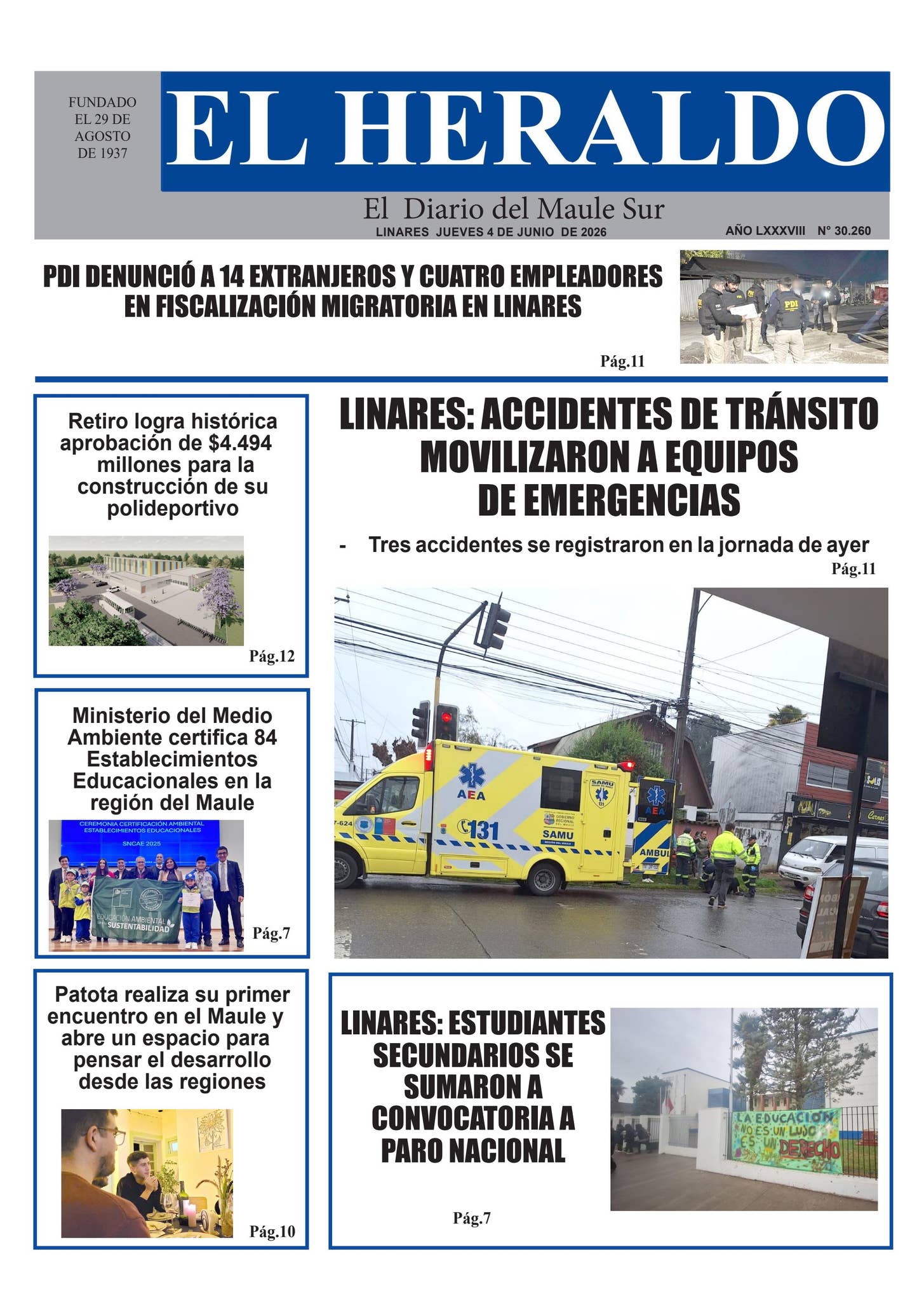 Jueves 04 de junio 2026