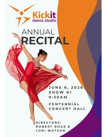 Kickit SL Recital Program Show #1 - 2026