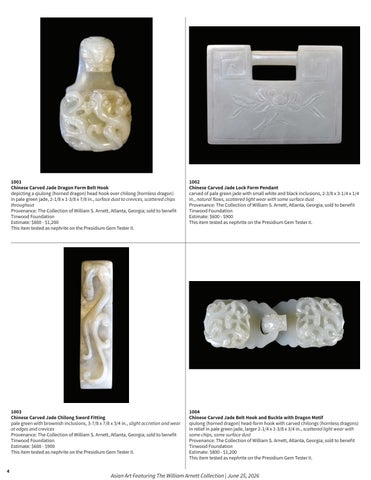 Asian Art Featuring The William Arnett 家具产品集 | June 25, 2026 第 4 页