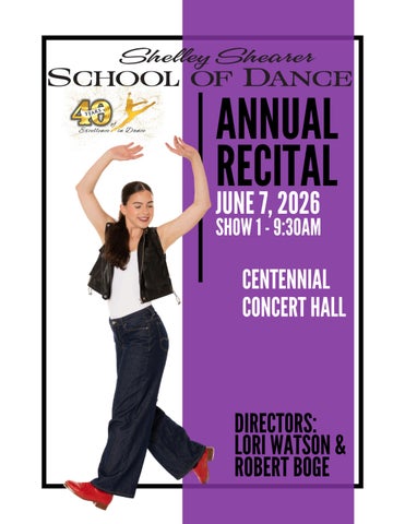 SSSOD Recital Program 2026 - Show 1