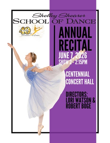 SSSOD Recital Program 2026 - Show 2
