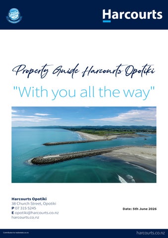 Harcourts Opotiki Property Guide 5th June 2026