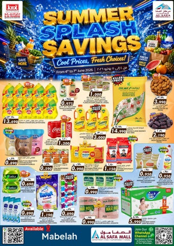 Summer Splash Savings @ Al Aafa Mall Mabelah From 4 to 7 June 2026_