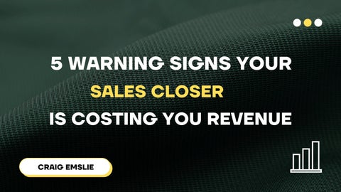 5 Red Flags Every Sales Leader Should Know | Craig Emslie