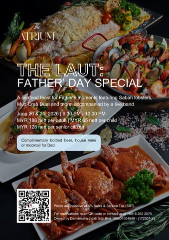 e-Flyer: Father's Day The Laut Seafood Buffet