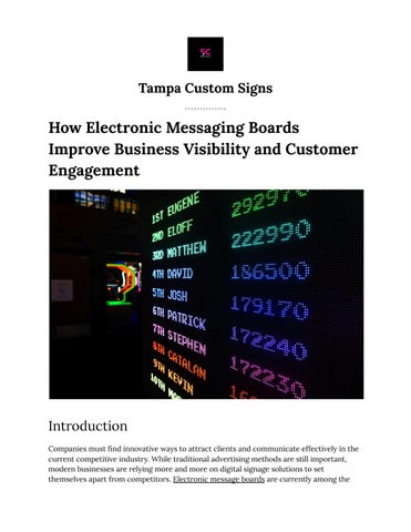 How Electronic Messaging Boards Improve Business Visibility and Customer Engagement