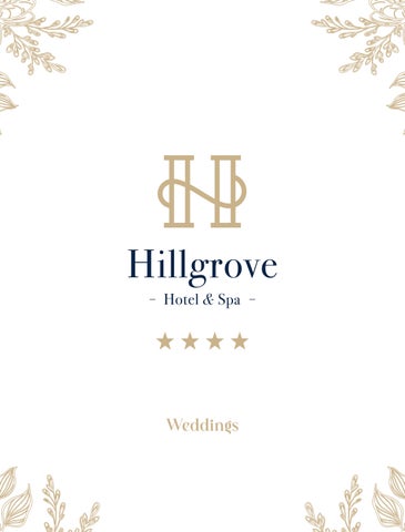 Hillgrove Hotel Wedding Brochure 