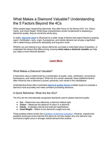What Makes a Diamond Valuable_ Understanding the 5 Factors Beyond the 4Cs