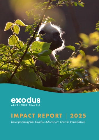 Exodus Adventure Travels Impact Report | 2025
