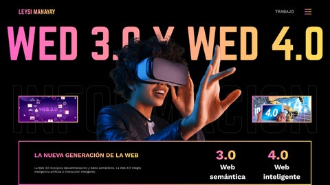 WEB 3.0 Y WEB 4.0