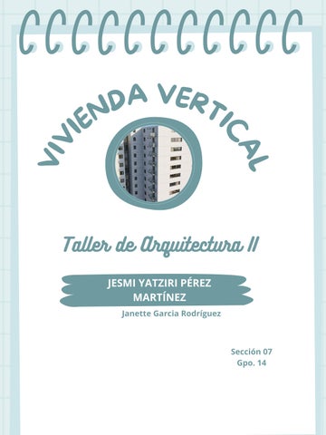 VIVIENDA VERTICAL