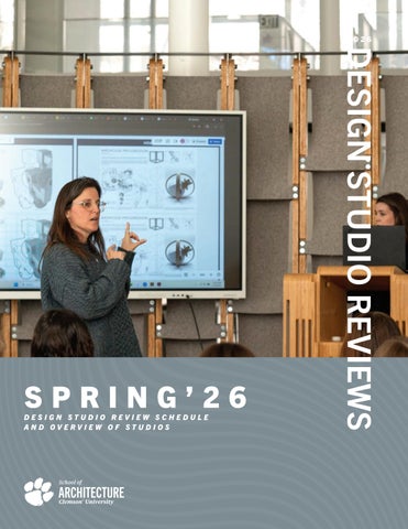 SoA Spring '26 Design Studio Review Booklet