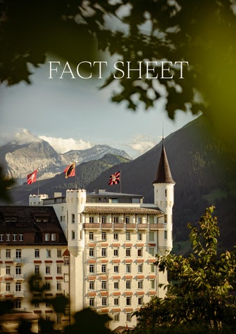 Gstaad Palace Factsheet Summer 2026