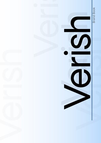 Verish 브랜드북 