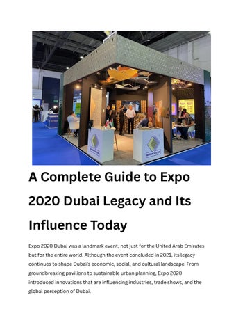 Exhibitors increasingly work with exhibition stand builders Dubai to implement sustainable booth des
