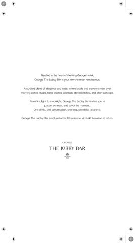 George, The Lobby Bar - Bar Menu 