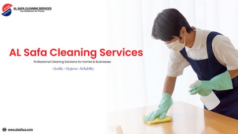 Al Safa Cleaning Services – Professional Cleaning Solutions in Ras Al Khaimah