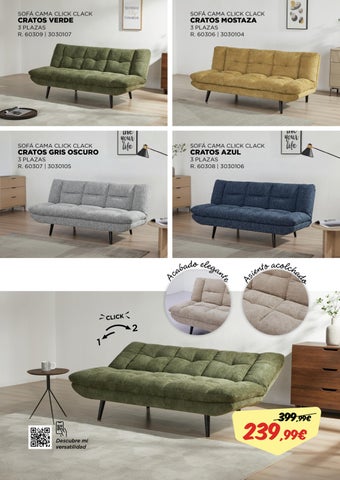 家具目录 KALIÁSI - Sofas cama × Camas - 西文 第 5 页