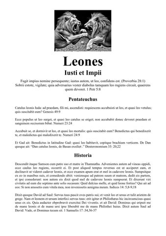 Latin Lions - The Righteous and the Wicked
