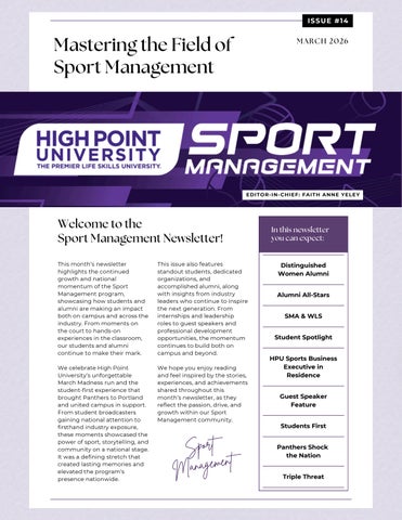 Mastering the Field of Sport Management - March 2026