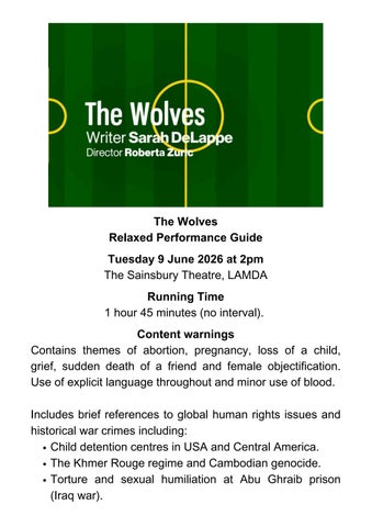 The Wolves (Relaxed Performance Guide)