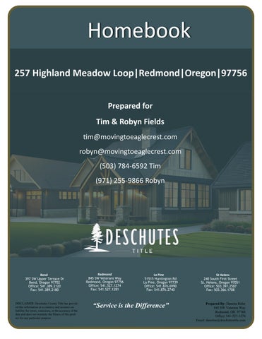 257 Highland Meadow Loop, Redmond - Homebook