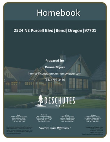 2524 NE Purcell Blvd Bend - Homebook