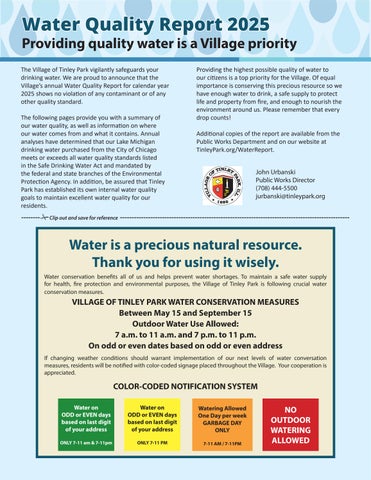 Water Quality Report 2025