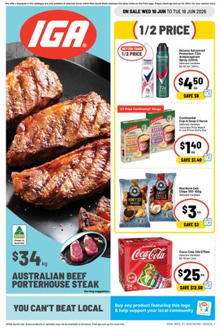 NSW - IGA Catalogue Plus (Mortdale, Paddington, North Sydney) 10.6.26
