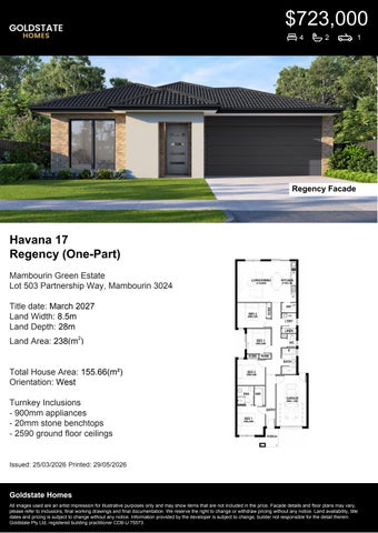 Lot 503 Partnership Way, Mambourin - 4 bed (One-Part)