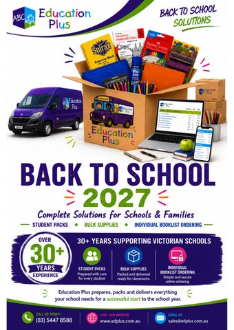 Back To School 2027 Brochure with reference