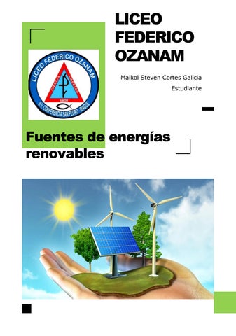 Fuentes de energia alternativas - Liceo Federico Ozanam