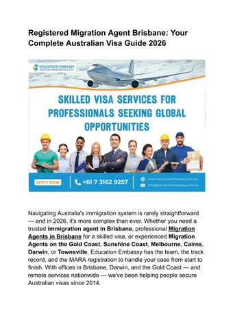 _Registered Migration Agent Brisbane_ Your Complete Australian Visa Guide 2026
