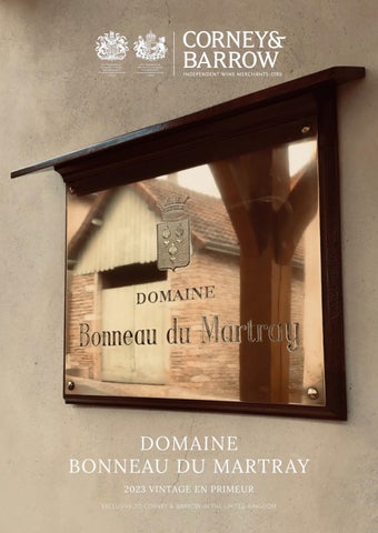 Domaine Bonneau du Martray 2023 Vintage En Primeaur