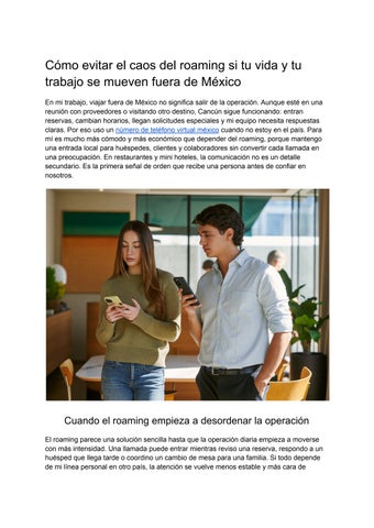 Cómo evitar el caos del roaming si tu vida y tu trabajo se mueven fuera de México