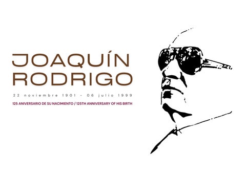 Cartografía personal de Joaquín Rodrigo