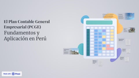 El Plan Contable General Empresarial (PCGE)